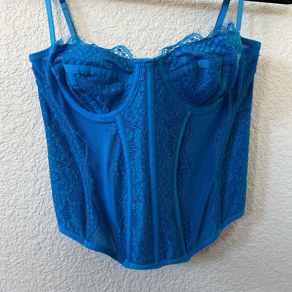 Sapphire Blue Urban Outfitters Corset Top!